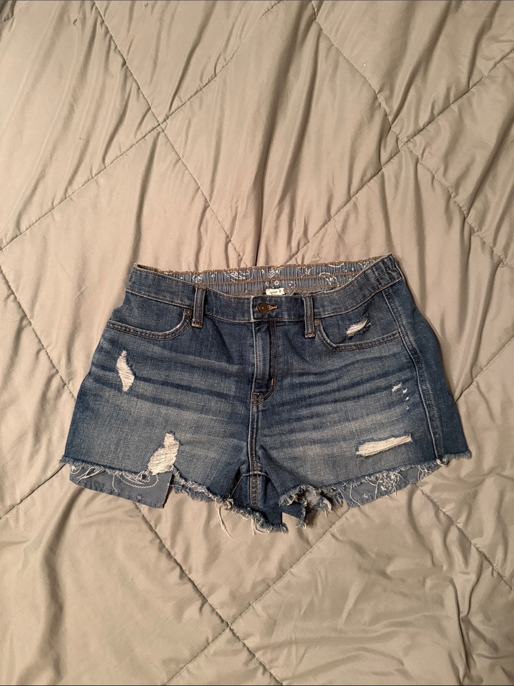 Aerie Distressed Cutoff Denim Shorts